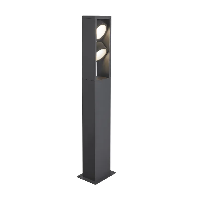 ESKINA FRAME 75, borne extérieure, double, anthracite, LED, 27W, 3000/4000K, IP65, interrupteur CCT