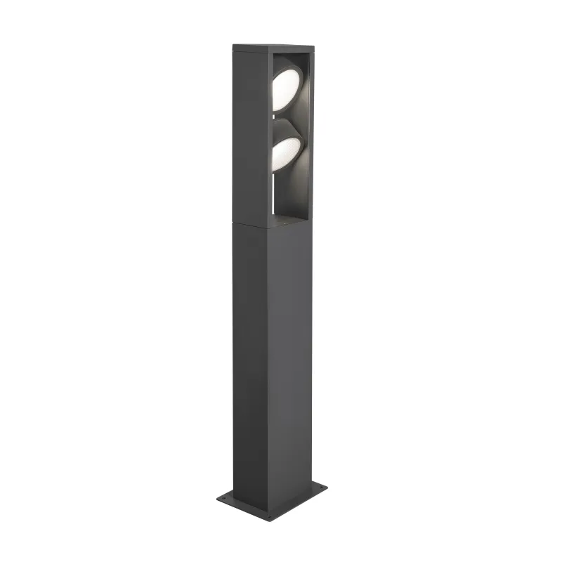 ESKINA FRAME 75, borne extérieure, double, anthracite, LED, 27W, 3000/4000K, IP65, interrupteur CCT