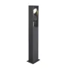 ESKINA FRAME 75, borne extérieure, double, anthracite, LED, 27W, 3000/4000K, IP65, interrupteur CCT