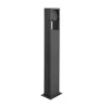 ESKINA FRAME 75, borne extérieure, simple, anthracite, LED, 15W, 3000/4000K, IP65, interrupteur CCT