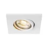 EASY-INSTALL QPAR51, encastré de plafond intérieur, carré, blanc mat, GU10/QPAR51, 20W max, RT 2012