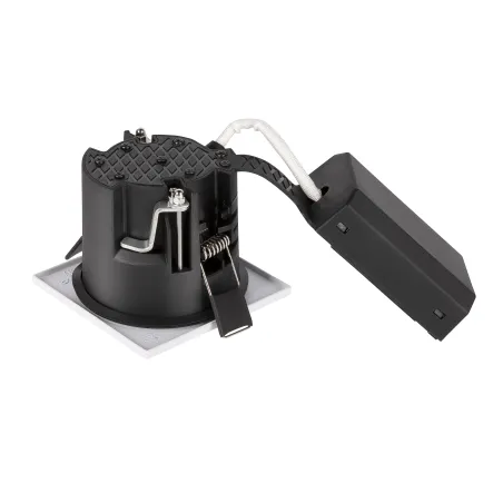 EASY-INSTALL QPAR51, encastré de plafond intérieur, carré, blanc mat, GU10/QPAR51, 20W max, RT 2012