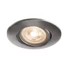 EASY-INSTALL QPAR51, encastré de plafond intérieur, rond, alu brossé, GU10/QPAR51, 20W max, RT 2012