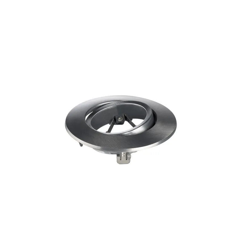 EASY-INSTALL QPAR51, encastré de plafond intérieur, rond, alu brossé, GU10/QPAR51, 20W max, RT 2012
