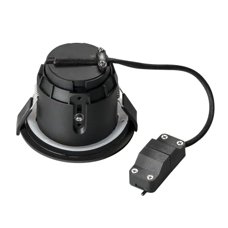 VARU, encastré de plafond intérieur/extérieur, noir, GU10/LED GU10 51mm, 5W max, IP20/IP65, RT 2012