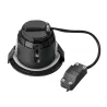 VARU, encastré de plafond intérieur/extérieur, noir, GU10/LED GU10 51mm, 5W max, IP20/IP65, RT 2012