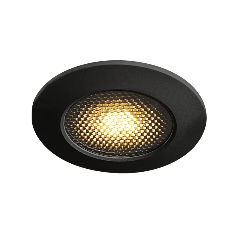 VARU, encastré de plafond intérieur/extérieur, noir, GU10/LED GU10 51mm, 5W max, IP20/IP65, RT 2012