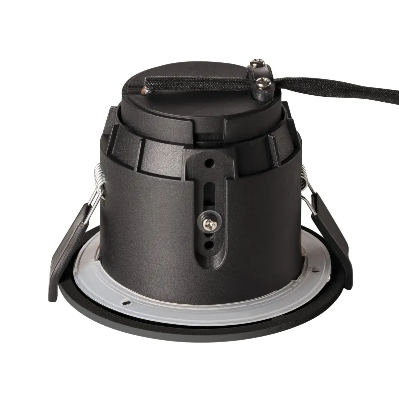 VARU, encastré de plafond intérieur/extérieur, noir, GU10/LED GU10 51mm, 5W max, IP20/IP65, RT 2012