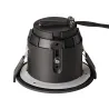 VARU, encastré de plafond intérieur/extérieur, noir, GU10/LED GU10 51mm, 5W max, IP20/IP65, RT 2012