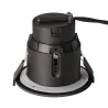 VARU, encastré de plafond intérieur/extérieur, noir, GU10/LED GU10 51mm, 5W max, IP20/IP65, RT 2012