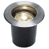 DASAR® 215, encastré de sol extérieur, rond, inox, GU10/QPAR111, 75W max, IP67, collerette inox 316