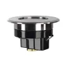 DASAR® FLAT 80, encastré de sol extérieur, inox brossé, LED, 4,3W, 3000K, IP67, collerette inox 304