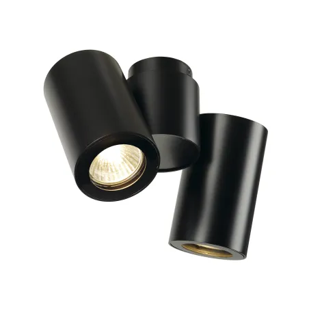 ENOLA B, applique et plafonnier intérieur, double, noir, GU10/QPAR51, 2x 50W max, inclinable à 180 deg