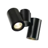 ENOLA B, applique et plafonnier intérieur, double, noir, GU10/QPAR51, 2x 50W max, inclinable à 180 deg