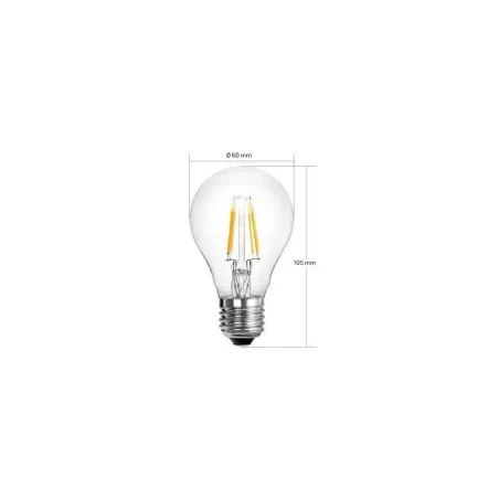 ampoule led filament culot e27-forme standart halogene 60w-550 lumens-dimmable