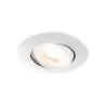 EASY-INSTALL QPAR51, encastré de plafond intérieur, rond, blanc mat, GU10/QPAR51, 20W max, RT 2012
