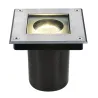 DASAR® 70, encastré de sol extérieur, carré, inox, GU10/QPAR51, 35W max, IP67, collerette inox 304