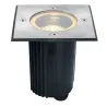 DASAR® 80, encastré de sol extérieur, carré, inox, GU10/QPAR51, 35W max, IP67, collerette inox 316