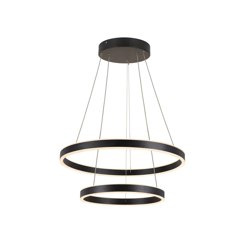 ONE DOUBLE, suspension intérieure, up/down, noir, LED, 35W, 2700/3000K, interrupteur CCT, variable