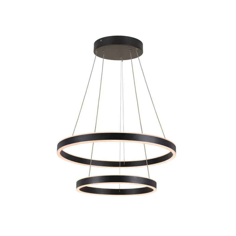 ONE DOUBLE, suspension intérieure, up/down, noir, LED, 35W, 2700/3000K, interrupteur CCT, variable