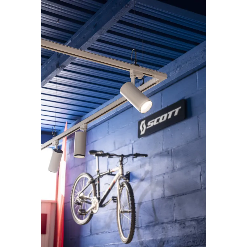 NUMINOS® XL, spot pour rail 3 allumages intérieur, 24 deg , blanc/noir, LED, 36W, 4000K, variable Dali