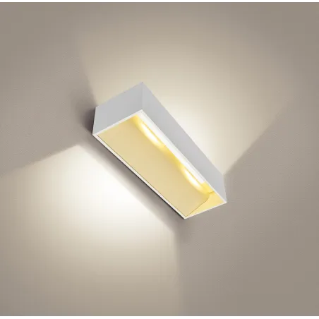 LOGS IN L, applique intérieure, rectangulaire, blanc, LED, 19W, 2000-3000K, variable, Dim to warm