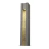 ARROCK SLOT, borne extérieure, poivre et sel, GU10/LED GU10 51mm, 4W max, IP44, granite, inox 304