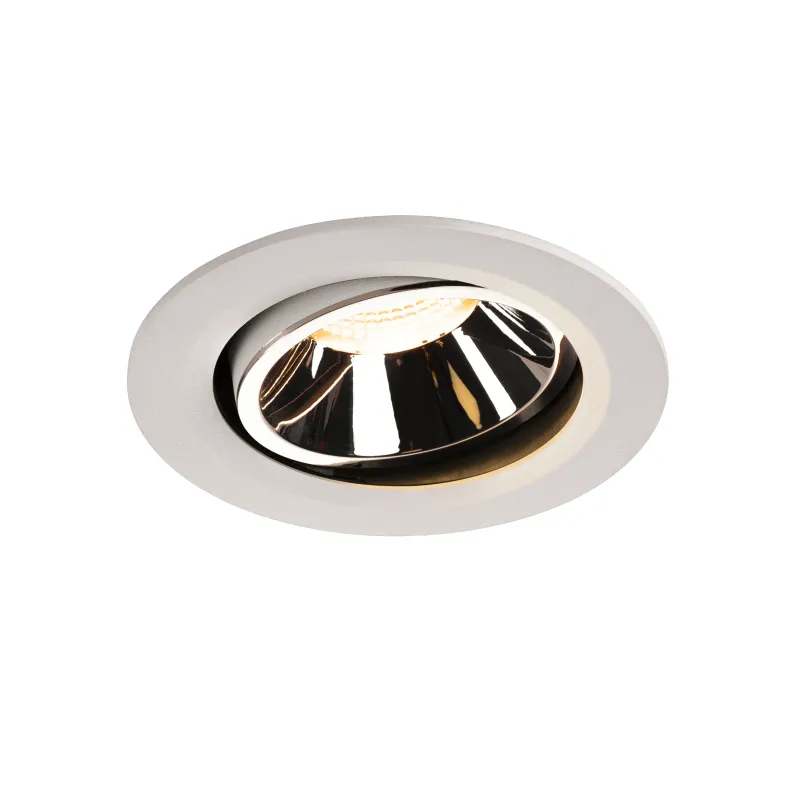 NUMINOS® MOVE L, encastré de plafond intérieur, orientable, 20 deg , blanc/chrome, LED, 25,41W, 3000K