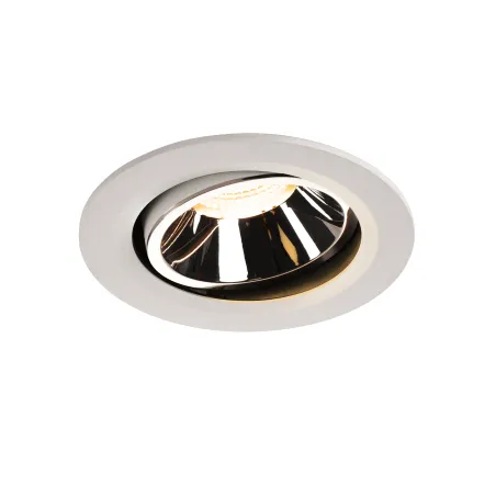 NUMINOS® MOVE L, encastré de plafond intérieur, orientable, 20 deg , blanc/chrome, LED, 25,41W, 3000K