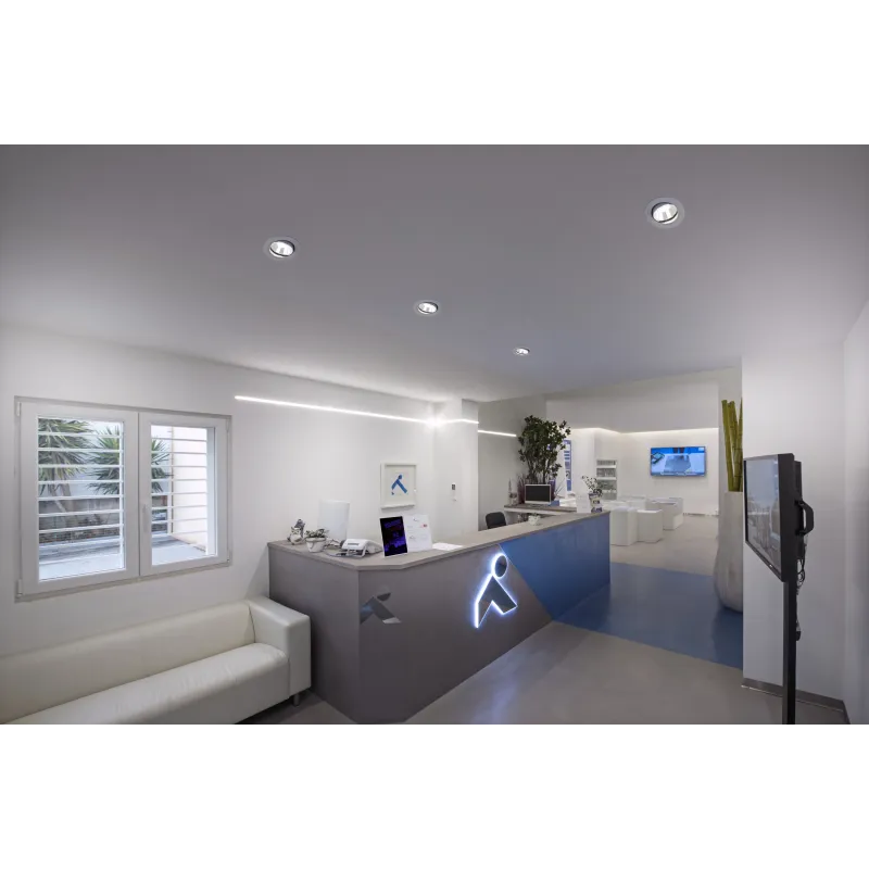 NUMINOS® MOVE L, encastré de plafond intérieur, orientable, 40 deg , blanc/chrome, LED, 25,41W, 3000K
