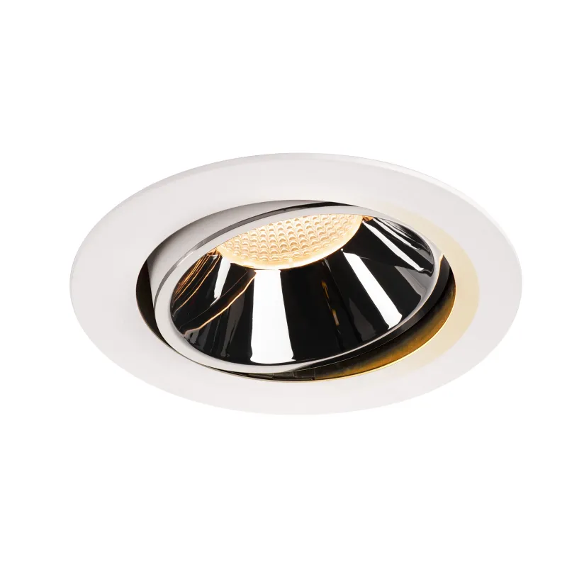 NUMINOS® MOVE XL, encastré de plafond intérieur, orientable, 20 deg , blanc/chrome, LED, 37,4W, 2700K