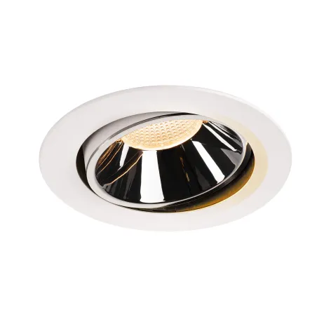 NUMINOS® MOVE XL, encastré de plafond intérieur, orientable, 20 deg , blanc/chrome, LED, 37,4W, 2700K