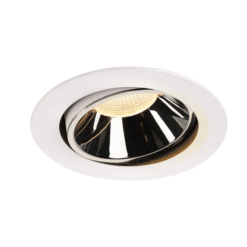 NUMINOS® MOVE XL, encastré de plafond intérieur, orientable, 55 deg , blanc/chrome, LED, 37,4W, 3000K
