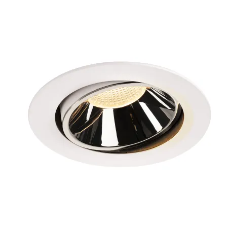 NUMINOS® MOVE XL, encastré de plafond intérieur, orientable, 55 deg , blanc/chrome, LED, 37,4W, 3000K