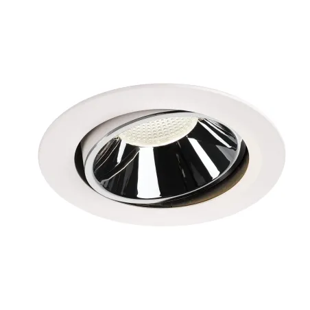 NUMINOS® MOVE XL, encastré de plafond intérieur, orientable, 55 deg , blanc/chrome, LED, 37,4W, 4000K
