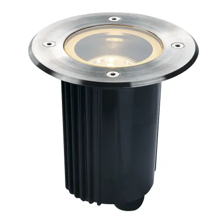 DASAR® 80, encastré de sol extérieur, rond, inox, GU10/QPAR51, 35W max, IP67, collerette inox 316