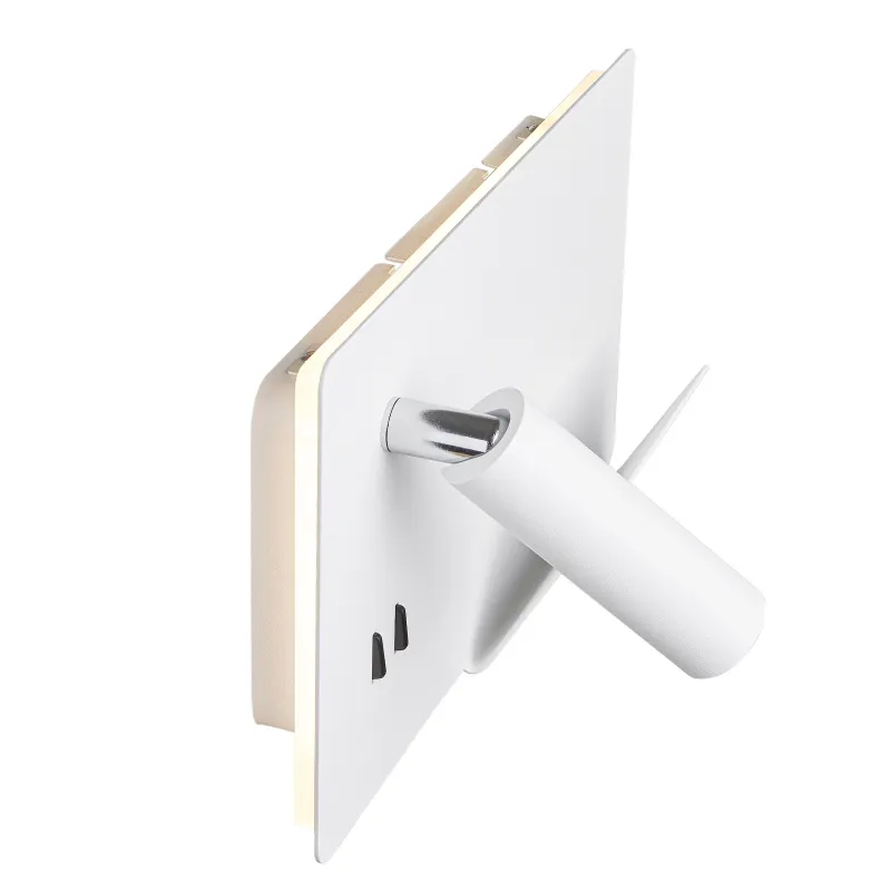 SOMNILA SPOT, applique intérieure, liseuse, version droite, blanc, LED, 13W, 3000K, avec port USB