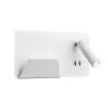 SOMNILA SPOT, applique intérieure, liseuse, version gauche, blanc, LED, 13W, 3000K, avec port USB