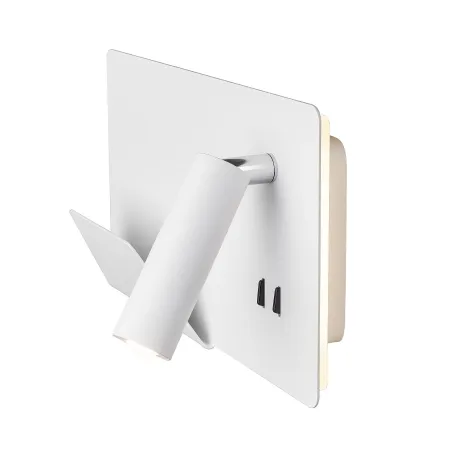 SOMNILA SPOT, applique intérieure, liseuse, version gauche, blanc, LED, 13W, 3000K, avec port USB