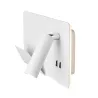 SOMNILA SPOT, applique intérieure, liseuse, version gauche, blanc, LED, 13W, 3000K, avec port USB
