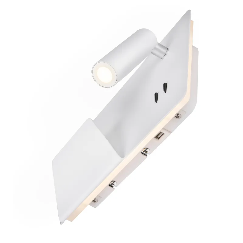 SOMNILA SPOT, applique intérieure, liseuse, version gauche, blanc, LED, 13W, 3000K, avec port USB
