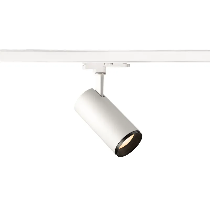 NUMINOS® M, spot pour rail 3 allumages intérieur, 60 deg , blanc/noir, LED, 20W, 3000K, variable Dali