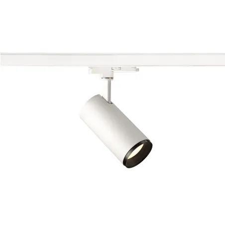 NUMINOS® M, spot pour rail 3 allumages intérieur, 60 deg , blanc/noir, LED, 20W, 4000K, variable Dali