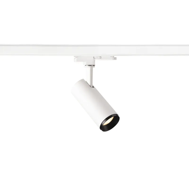 NUMINOS® S, spot pour rail 3 allumages intérieur, 60 deg , blanc/noir, LED, 11W, 3000K, variable Dali