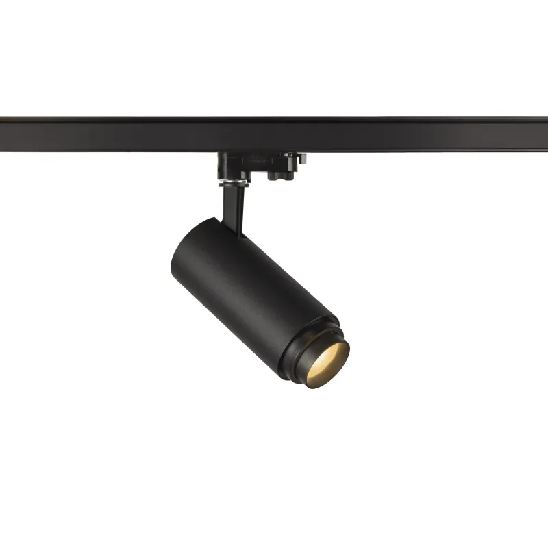 NUMINOS® ZOOM M, spot pour rail 3 allumages intérieur, 15 deg , blanc/noir, LED, 20W, 2700K, variable