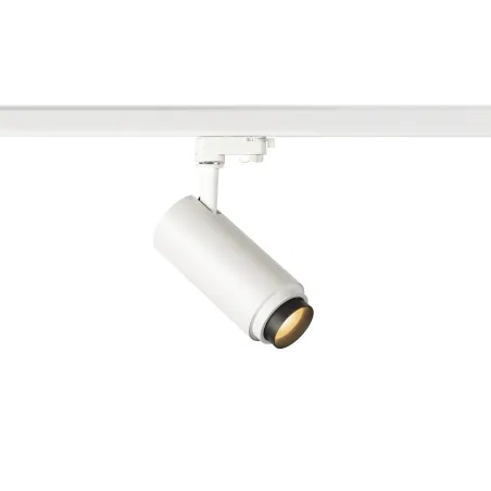 NUMINOS® ZOOM M, spot pour rail 3 allumages intérieur, 15 deg , blanc/noir, LED, 20W, 2700K, variable