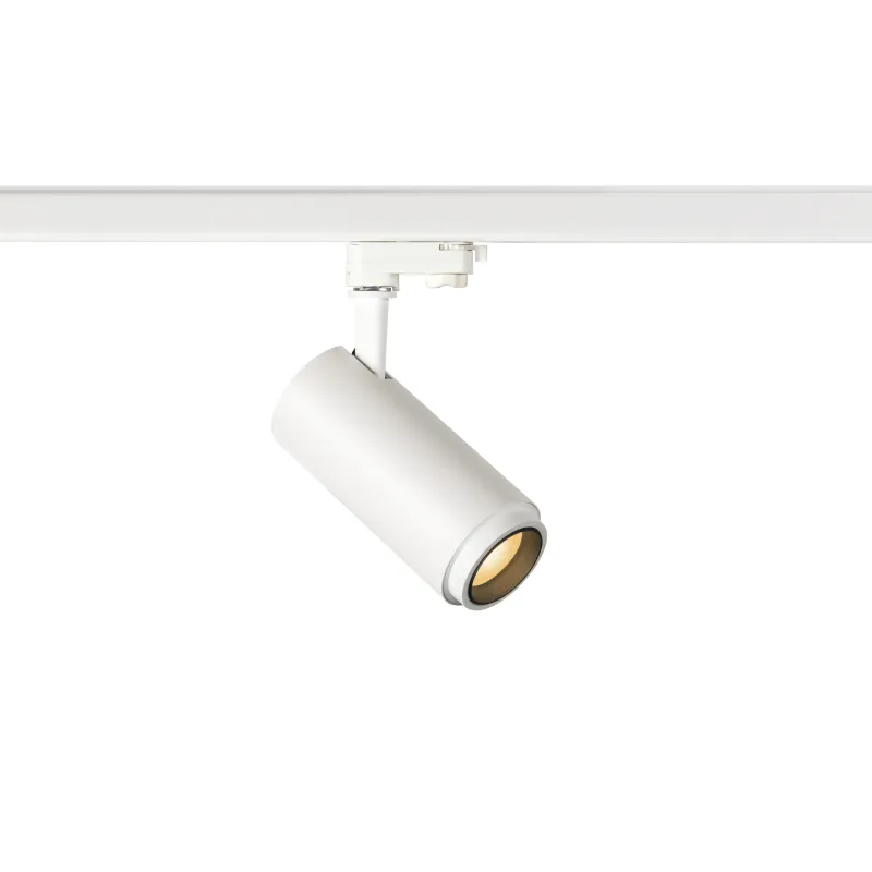 NUMINOS® ZOOM M, spot pour rail 3 allumages intérieur, 15 deg , blanc/noir, LED, 20W, 2700K, variable