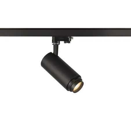 NUMINOS® ZOOM M, spot pour rail 3 allumages intérieur, 15 deg , blanc/noir, LED, 20W, 3000K, variable