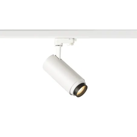 NUMINOS® ZOOM M, spot pour rail 3 allumages intérieur, 15 deg , blanc/noir, LED, 20W, 3000K, variable