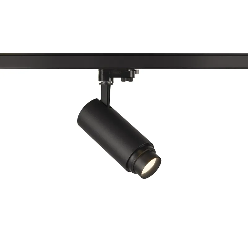 NUMINOS® ZOOM M, spot pour rail 3 allumages intérieur, 15 deg , blanc/noir, LED, 20W, 4000K, variable